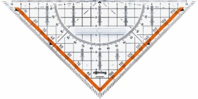 Rotring Centro Large Geometry Set Square with Handle 23cm
