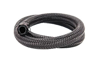 Torque Solution Nylon Braided Rubber Hose: -10AN 5ft (0.56'' ID)