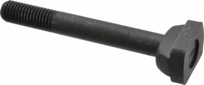 Jergens Steel T-Slot Bolt: 5/8-11, 1-1/2'' Thread Length, 5/8'' Slot Width, Black