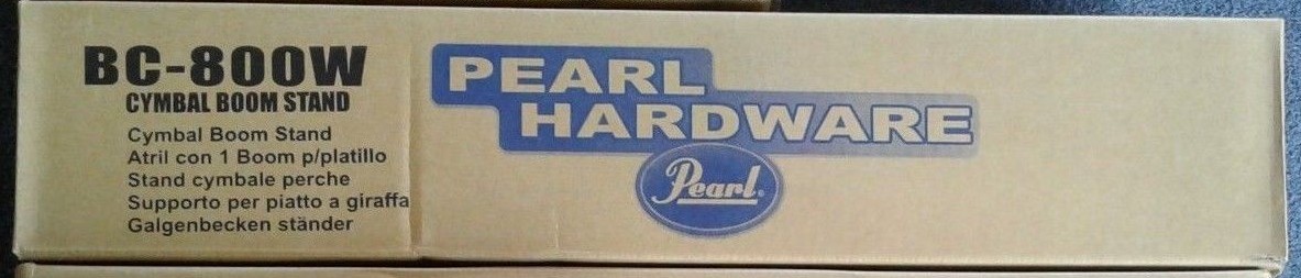 Pearl Drums Boom Cymbal Stand BC-800W, Double Braced, Convertible to Straight
