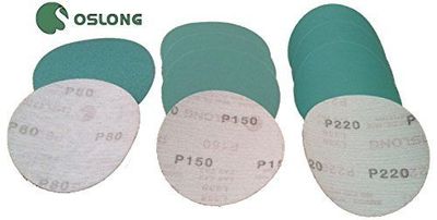 Oslong Green Film 6-Inch PSA Sanding Discs Box of 100  grits 40 - 3000