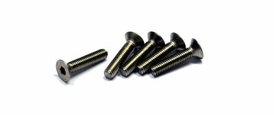 Tamiya RC Model 3x14mm Titanium Hex Head Screw 5pcs 53537