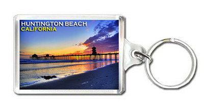 Huntington Beach California USA MOD2 Keyring Souvenir Keychain