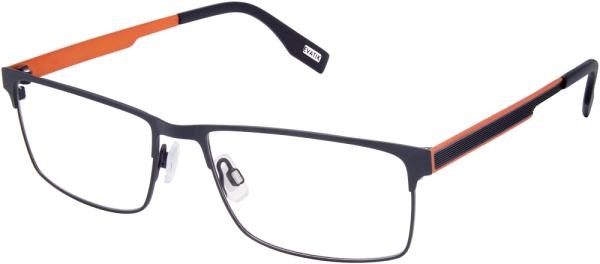 Evatik E9286 101 Men's Eyeglasses Metal Oval BlueOrange
