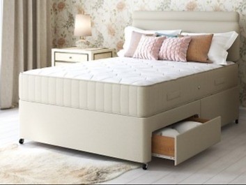 Small Double Bed With Two Storage Drawers Complete With Mattress