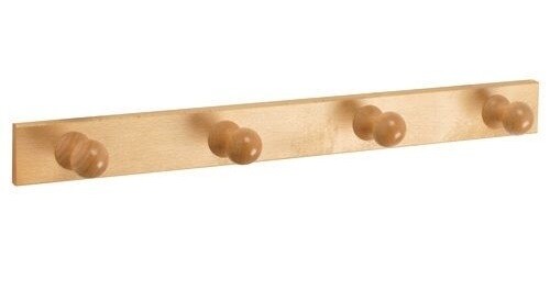 Appendiabiti Attaccapanni In Legno a Parete Muro 4 Posti dfh