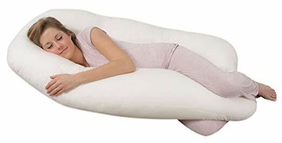 Leachco Back 'N Belly Pregnancy/Maternity Contoured Body Pillow, Ivory