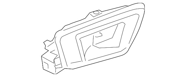 Genuine Right Rear Door Handle Inside BE8Z-5422600-CB