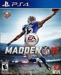 Madden NFL 16 Sony PlayStation 4 PS4 Football Game Draft