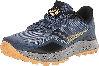 

Женские кроссовки для бега по пересеченной местности Saucony Peregrine 12, Basin/Gold, 7 B Medium RU