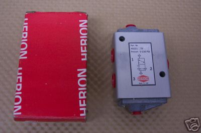 HERION NORGREN 4022170 0-230 PSI SOFT SEAL VALVE NEW 