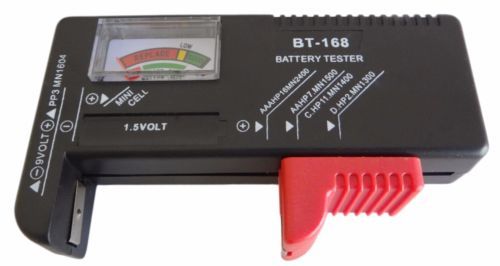 Battery Tester Checker, Universal Small for AAA AA C D 1, Red | eBay
