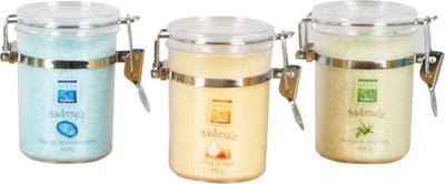 400 g Badesalz Algen Meeres Mineralien Ginkgo Aloe Vera Honig & Milch