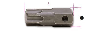 Beta Tools 727 / ES22-TX Impact Torx (22mm Drive) Embout T100 007270500