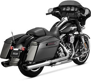 Vance & Hines D740RC Twin Slash Mufflers W/ Stock Softail