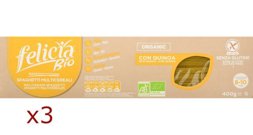 3x Felicia Spaghetti PÃ¢Te Avec Farine Ai Multigrain Bio Sans Gluten VÃ©GÃ©Talien