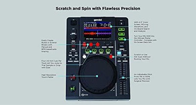 MDJ-600 Professional Audio DJ CD/CDR Media Player with 4.3" Inch Full Color D...