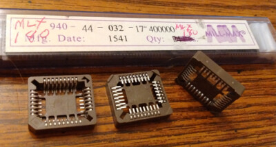 Lot of 20: Mill-Max 9404403217 PLCC Sockets