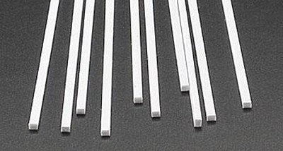 Plastruct Rectangle Strip Styrene .080x.100x10 (10) - #90765