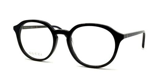 Pre-owned Gucci Gg 1004o-001 Black/black Round Women Eyeglasses In Clear