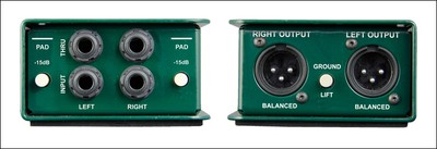 Radial JDI STEREO Passive Direct Box w/ JENSEN TRANSFORMER - New w/ WARRANTY!