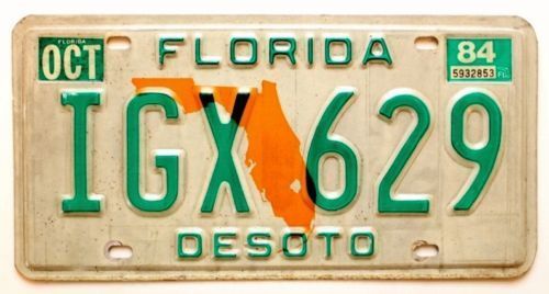 Florida 1992 ORANGE COUNTY License Plate # JIF 31I | eBay