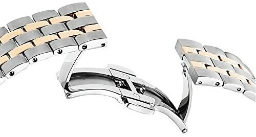 Pre-owned Saint Honore Swiss Made Quartz Watch Two Tones Silver And Rose Gold 8611406abfr