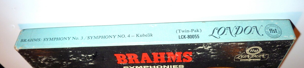 Brahms - Symphony 3 & 4   Vienna Philharmonic Kubelik Conducts  *Reel to Reel*