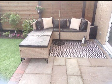 Aldi rattan garden couch | in Oxton, Merseyside | Gumtree