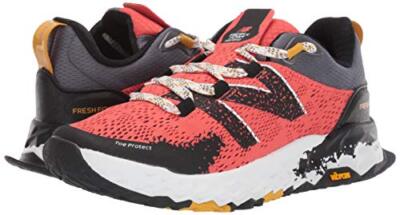 New Balance women's fresh foam hierro v5 trail running shoe, toro red/black, 5