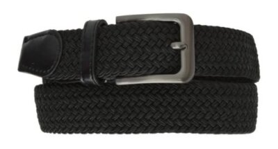 Marshal Wide Men's Elastic Stretch Belt metal Buckle Belt Casual Golf Belt