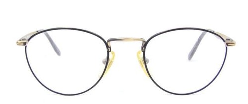 Bally BY5068-H 005 Black/Gold Titanium Optical Eyeglasses