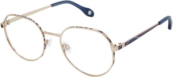 Fysh F3719 201 Women's Eyeglasses Metal Round Gold