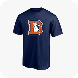 Broncos tee linking to sports apparel