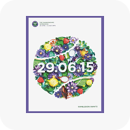 Wimbledon poster linking to tennis fan shop