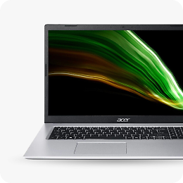 An Acer laptop linking to Refurbished Acer electronics page
