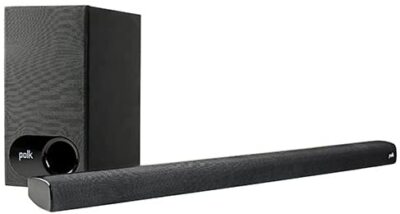 Polk Audio - 2.1-Channel Soundbar System with Wireless Subwoofer - Black