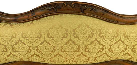 Gorgeous period Italian solid walnut sofa couch canape Louis XV style c1750 ORIG