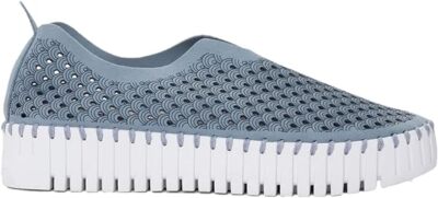 Ilse Jacobsen Womens Tulip 3373 Cloud Blue Platform  Slip-on Brand New