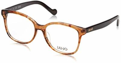 NEW Liu Jo LJ 2652 265 Crystal Striped Brown Eyeglasses 53mm with LJ Case