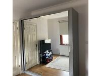 HIGH QUALITY SLIDING MIRROR DOOR WARDROBE ON SALE (QUICK DELIVERY)