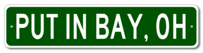 Put In Bay, Ohio Metal Wall Decor City Limit Sign - Aluminum