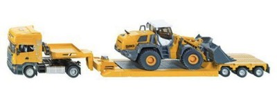 Siku No.3933 Scania Trailer Liebherr Wheel Loader Loading