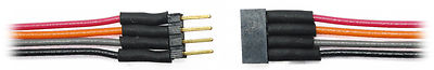 TCS DCC 1475 4 PIN Micro Connector colored wires TRAIN CONTROL MODELRRSUPPLY