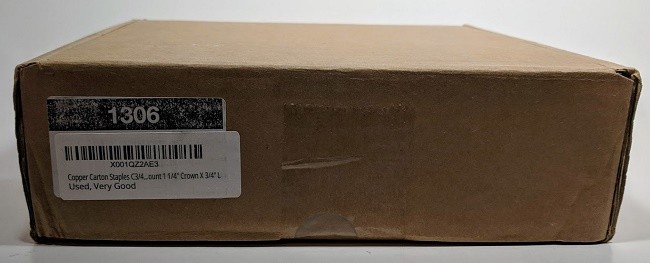 Box Staple Chisel Point Carton Galvanized Staples Copper Plated C3/4 JK561/18...