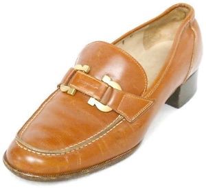 NIB FERRAGAMO CORIAN BROWN TAN BROGUE LEATHER OXFORDS 11.5  display picture 1