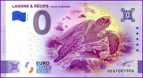 Uegy / Lagons & Recifs - Ile De La Reunion / Billet 0 â¬ / 0 â¬-Schein / 2025-16