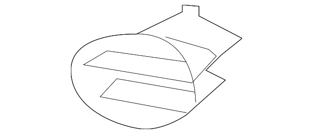 Genuine Front Left Bumper Vent Cover 7L1Z-17E811-AA