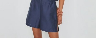 

Женские льняные шорты Lunya Resort, темно-синие, средние, Navy