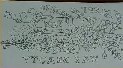 Vintage Antique REDWORK Pattern Victorian Pillow Cover Sewing Embroidery Project